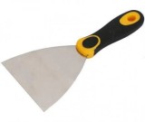 Spaclu din oțel 120 mm cu m&acirc;ner cauciucat Hardex pentru lucrări de finisaj de mare precizie