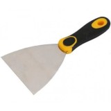 Spaclu din oțel 120 mm cu m&acirc;ner cauciucat Hardex pentru lucrări de finisaj de mare precizie