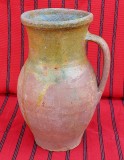Vas de lut ars de 2 litri, ulcea ceramica traditionala romaneasca 70 ani