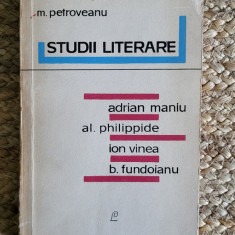 STUDII LITERARE -M.PETROVEANU