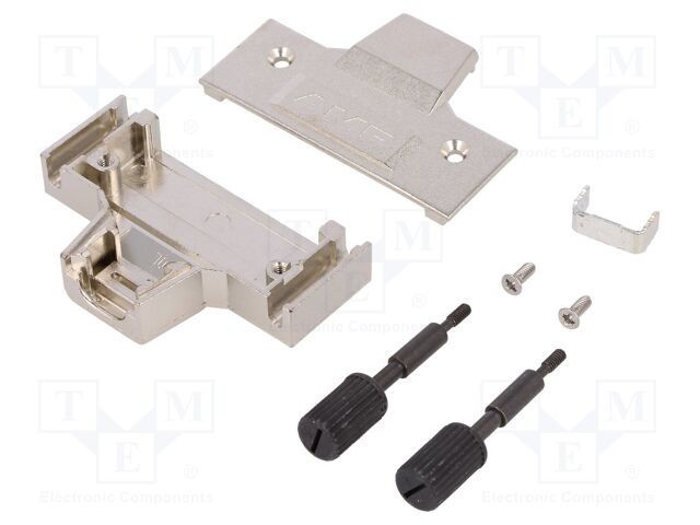 Carcasă mufă 50 pini ecranată TE Connectivity oțel șuruburi drept