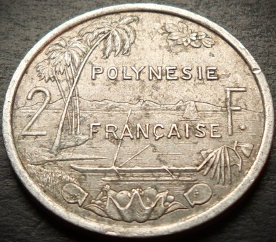 Moneda exotica 2 FRANCI - POLYNESIE / POLINEZIA, anul 1979 * cod 3880 foto