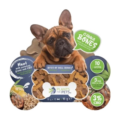 Recompensa CBD pentru Caini - Cannabones (16g) - Plants for Pets foto