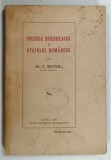 POLITICA BISERICEASCA A STATULUI ROMANESC de I . MATEIU , 1931
