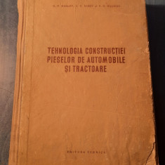 Tehnologia constructiei pieselor de automobile si tractoare D. P. Maslov