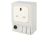 Soclu G 250VAC 6.3A IP20 pentru șină DIN 92x62x48mm