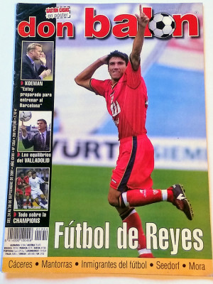 Revista fotbal - &amp;quot;DON BALON&amp;quot; (24.09. -30.09.2001) poster jucatorul CASAS foto