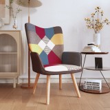 vidaXL Scaun de relaxare, material textil, petice
