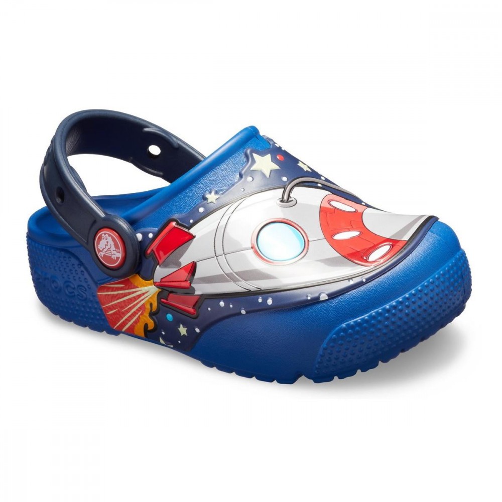 Sabo?i Copii de casa Crocs Crocs Fun Lab Space Explorer Lights Clog ...