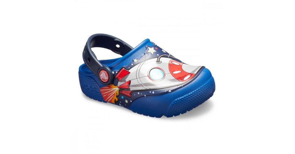 Sabo?i Copii de casa Crocs Crocs Fun Lab Space Explorer Lights Clog ...