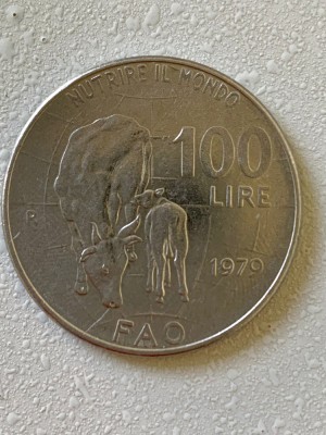 Moneda 100 LIRE comemorativa - 100 lira - Italia - 1979 - KM 106 (184) foto