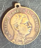 M.S. REGELE CAROL II AL ROMANIEI/ ,,ARPA 1927-1933&quot;, PENTRU FLOTA NATIONALA AERIANA/MEDALIE BRONZ 17,5 g si 34 mm.