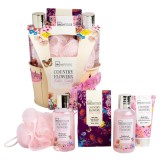 Set 5 produse de ingrijire corporala Country Flowers Bucket, 56234, IDC Institute