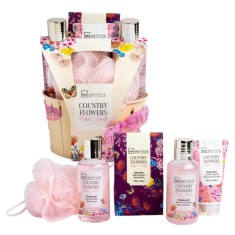 Set 5 produse de ingrijire corporala Country Flowers Bucket, 56234, IDC Institute