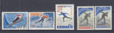 URSS RUSIA 1959/1962 SPORTURI DE IARNA SERII MNH