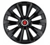 Set 4 Capace Roti, potrivite jantelor de R15, pentru Suzuki, model delta negru, Autohelix MSA