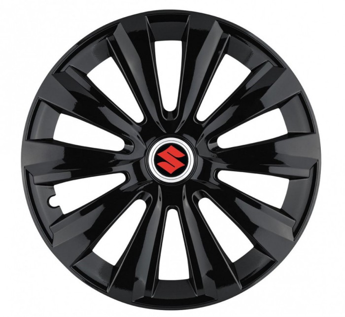 Set 4 Capace Roti, potrivite jantelor de R15, pentru Suzuki, model delta negru