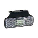 Lampa gabarit auto BestAutoVest 12V/ 24V cu LED, dreptunghiulara Alba , 97x30x12mm, cu cablu, cu suport fixare, 1 buc., Rapid