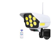 Camera falsa de securitate 2 in 1 cu proiector solar si senzor de miscare foto
