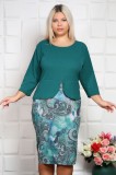 Cumpara ieftin Rochie cu peplum Zena - 50Marimea, Yves