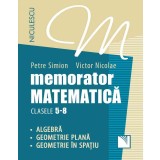 Memorator Matematica - Clasa 5-8, Petre Simion, Victor Nicolae - Editura Niculescu
