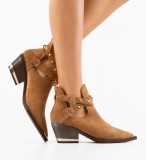 Cumpara ieftin Botine dama Qamar Khaki