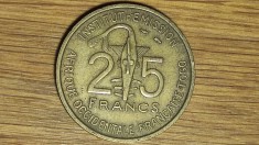 Africa de vest franceza - Togo - moneda coloniala 25 francs 1957 XF+ - ceva mai greu de gasit