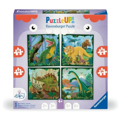 Ravensburger - Puzzle Up dinozauri 4 puzzle 25 36 42 56 piese foto