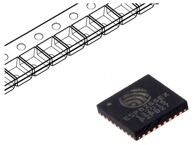 SoC WiFi IC QFN32 pentru FTP, HTTP, IPv4, TCP, UDP