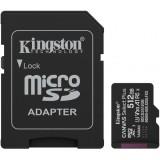 Card Memorie microSDXC Kingston Canvas Select Plus Android A1, 512Gb, Clasa 10 / UHS-1 U3, Cu Adaptor SDCS3/512GB