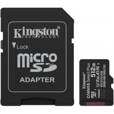 Card Memorie microSDXC Kingston Canvas Select Plus Android A1, 512Gb, Clasa 10 / UHS-1 U3, Cu Adaptor SDCS3/512GB