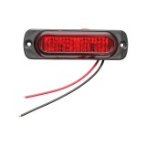 Lampa LED laterala de gabarit rosie 12-24V, 4 LED, Breckner