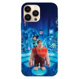 Husa compatibila cu Apple iPhone 14 Pro Max, Viceversa, model Ralph Digital life Ralph break the internet , Silicon, TPU, Transparent, Carcasa