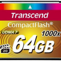 Card de memorie Transcend Compact Flash, 64GB, 1000x