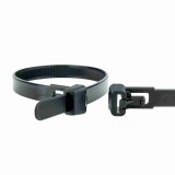 100 buc. Bride Cablu Refolosibile 300 x 7,6mm Negre