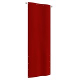 VidaXL Paravan de balcon, roșu, 80 x 240 cm, țesătură oxford