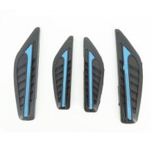Protectie auto usa ALM negru cu albastru set 4 bucati