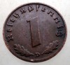 B.087 GERMANIA 1 REICHSPFENNIG 1938 D, Europa, Bronz
