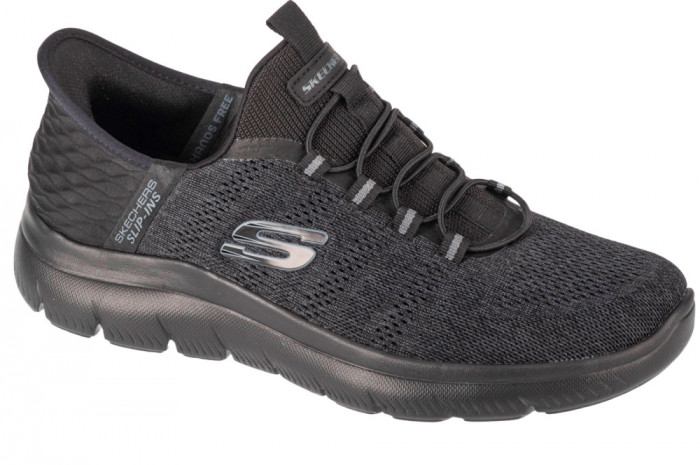 Pantofi pentru adidași Skechers Slip-Ins: Summits - Key Pace 232469-BBK gri