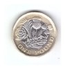 Moneda Anglia 1 pound / 1 lira 2016, stare buna, curata, Europa, Cupru-Nichel