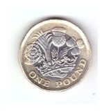 Moneda Anglia 1 pound / 1 lira 2016, stare buna, curata