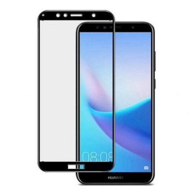 Folie Sticla Tempered Glass Huawei P Smart Y6 2018 Honor 9 Lite full glue 2.5D black fullcover foto