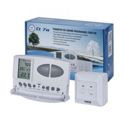 Termostat digital programabil electronic fara fir (wireless) CONTER CT7W foto