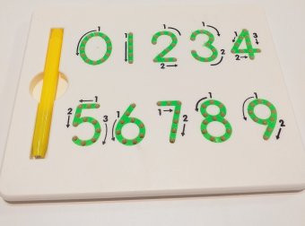Tabla cu cifre si bile magnetice