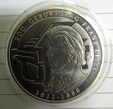 (A101) MONEDA DIN ARGINT GERMANIA - 10 EURO 2011, LIT. G, 200 ANI DE LA NASTEREA LUI FRANZ LISZT, STARE PROOF