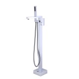 Baterie Cada/Dus Vina Cromata, Tip Comanda Dubla, Montare Pe Blat, Pipa Fixa, Cartus Ceramic, Material Alama