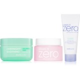 Banila Co. Cica Care set lotiune curatare 100ml, spuma demachianta 150ml, masca noapte calmanta, ingrijire ten femei
