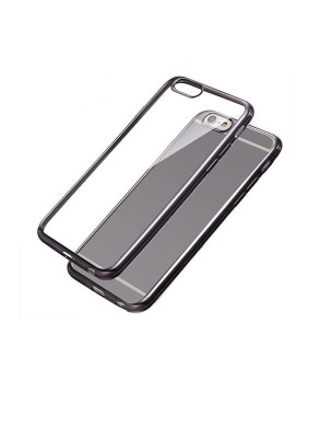 Husa Silicon Samsung S6 Edge g925 Electroplacat Grey foto