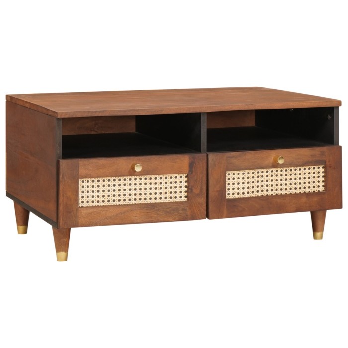 vidaXL Măsuțe de cafea with Drawer Maro 80 x 54 x 40 cm