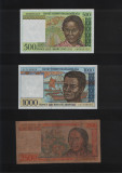Rar! Set Madagascar 500 + 1000 + 2500 + 5000 + 10000 + 25000 francs ariary